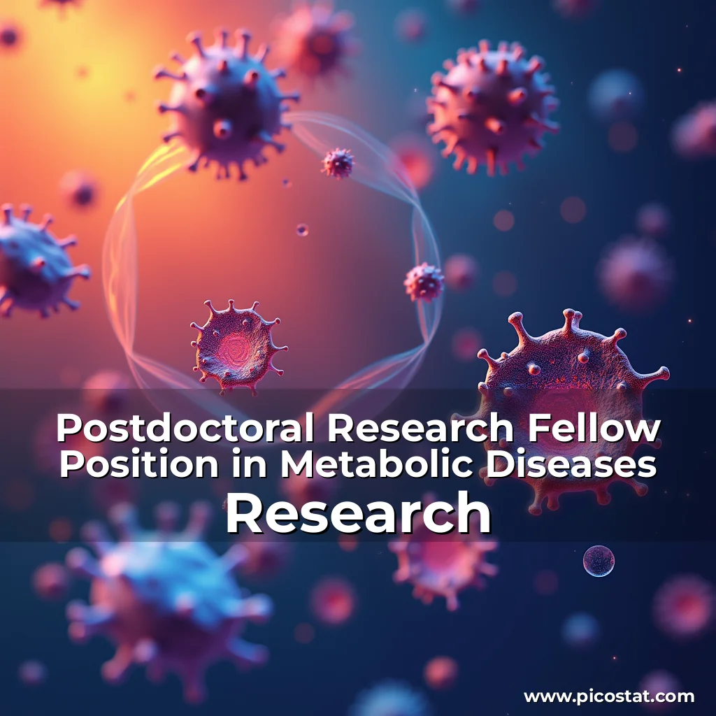 Read more about the article Postdoctoral Research Fellow Position in Metabolic Diseases Research